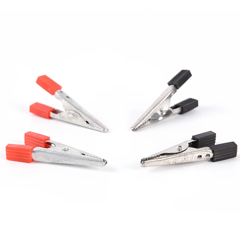 100A Crocodile Alligator Clips Car Battery Insulated Clip Clamp Connector For Electrical Battery Chargers 2pcs