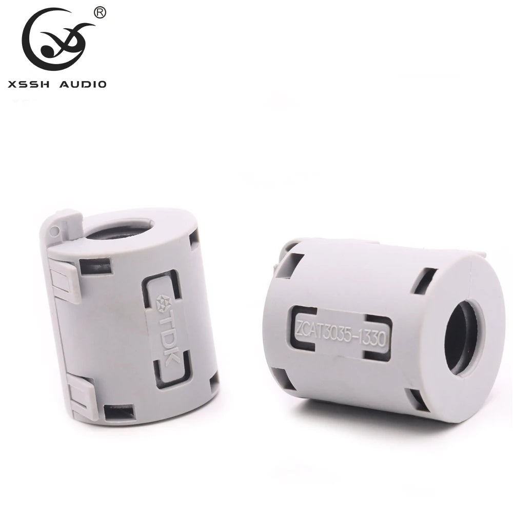 Line Ring XSSH Audio DIY OEM ODM 10pcs 13mm Magnetic Snap-on EMC Line Ferrite Core RF Filter RFI EMI Noise Suppressor Cable Clip