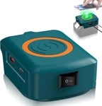 Fast Wireless Charger Adapter for Makita/Milwaukee/Dewalt 18V Battery - with Type C & USB Output, Wireless Phone Charger