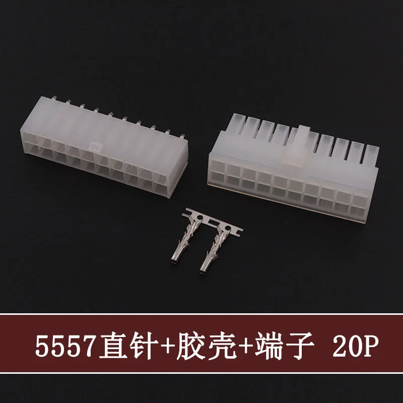 5Sets Molex 4.2mm Automotive Wire Connectors Plug 5557 Series RA Wafer Female Terminal 2-24P Housing for Electrical Wiring