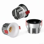Recessed Curved Seamless LED Ceiling Light 3CCT/ Tuya BLE/ Zigbee/ Matter/ All Aluminum LED Spot Downlight