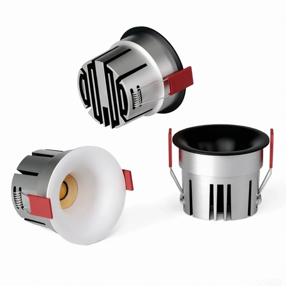 Recessed Curved Seamless LED Ceiling Light 3CCT/ Tuya BLE/ Zigbee/ Matter/ All Aluminum LED Spot Downlight