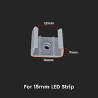 LED Strip Fix Clips Holder Connector Accessories For Fixing 2835 Neon Light 6mm 8mm 12mm 15mm 220V Flexible COB Plastic Buckle