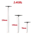 915MHz 2.4G T-type ELRS Antenna 78/120/220mm  IPEX 1 IPEX1 for FPV Drone TBS CROSSFIRE FRSKY R9mm R9MX ELRS Nano EP1 RX Receiver