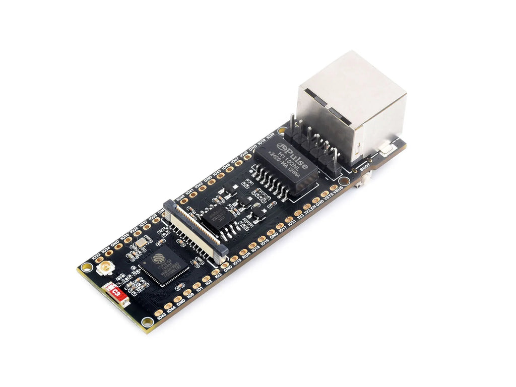 Waveshare ESP32-S3 ETH Development Board, Optional For PoE Module And Camera Module, Onboard TF Card Slot, Camera Interface