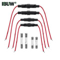 5PCS 5*20mm 5X20mm with 22AWG Wire Cable 250V 5X20MM Glass Fuse Tube Fuse Casing Glass Fuse Holder Screw Type 6x30  6*30mm