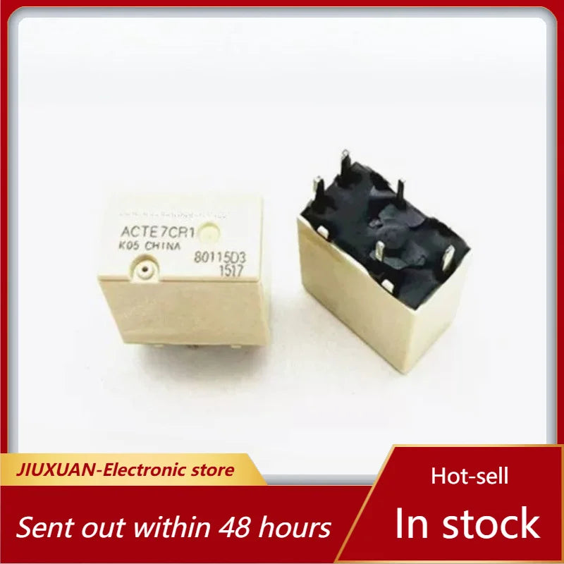 New 1pcs/lot ACTE7CR1 DC12V 5Pin 20A Sealed Silent SPDT Automotive PCB Relay