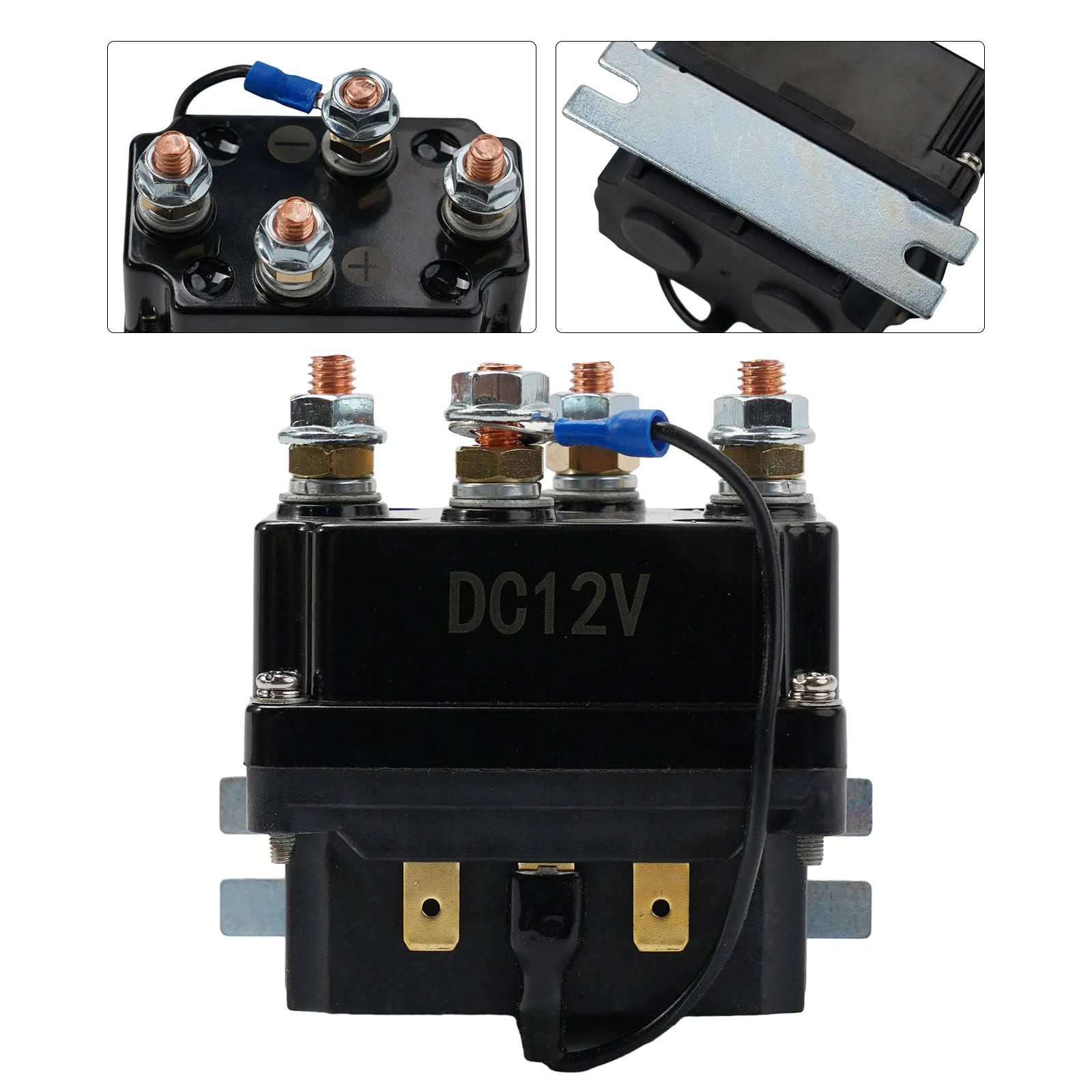 1pcs 500A 12V 12000 Lbs Winch Winch Solenoid Relay Relay 12V 500A Contactor Mechanical Equipment Solenoid Relay