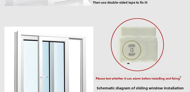 Door Window Alarm 120dB Loud Magnetic Sensor  Home Office Security Easy Install Anti Theft Alert  Drawers  Cabinets