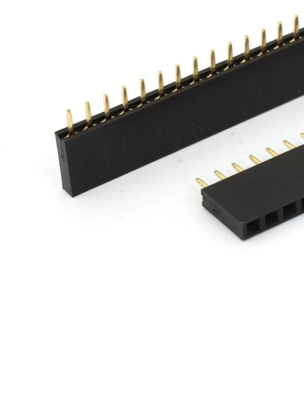 10PCS 2.54mm 1X40P Female Header Single Row Straight 0.1" Pitch 40 Pin 3.5mm 5mm 5.7mm 6.8H 7.1mm 8.5mm Plastic height optional