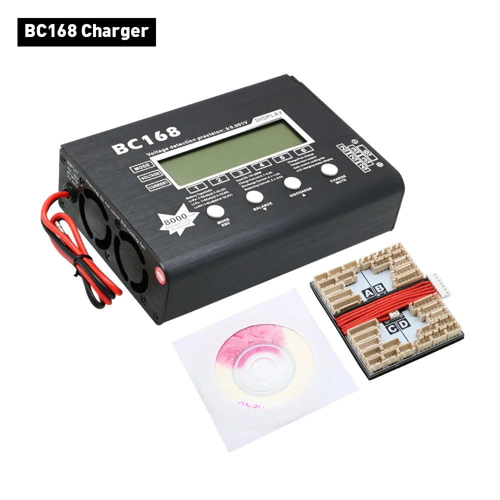 AOK BC168 1-6S 8A 200W Super Speed LCD Intellective Balance Charger/Discharger for Lipo Battery Rc Toys