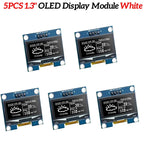 1-10PCS 1.3" OLED Display Module White/Blue Color Drive Chip SH1106 128X64 1.3 inch OLED LCD LED IIC I2C Communicate