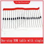 20PCS SB120 SB130 SB140 SB150 SB160 SB180 SB1100 SB1200 SB240 SB260  SB2100 SB2200 DIP Schottky Rectifiers