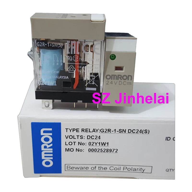 10pieces Omron G2R-1-SN G2R-1-SND DC24(S) AC220(S) Authentic Original Micro Voltage Power Relay G2R-1-SN(S) 24VDC 220VAC