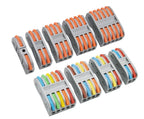 5pcs/lot Splitter Cable Push-in Lever Connection Terminal Block 1 In Multiple Out Combined Compact Quick Splice Wire Connector