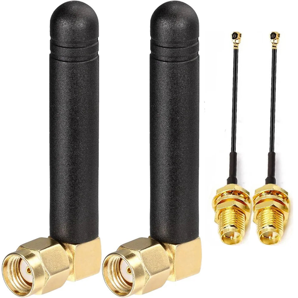2.4GHz 5.8GHz Dual Band WiFi Antenna  3dbi Rubber Antennae RP SMA Connector for USB Adapter Network Router Mini PCI Card  Camera