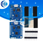 1PC ESP8266 Module for WeMos D1 Mini Pro – NodeMCU Board with 4M/16M Flash, CP2104 & External Antenna (for Arduino-Compatible)