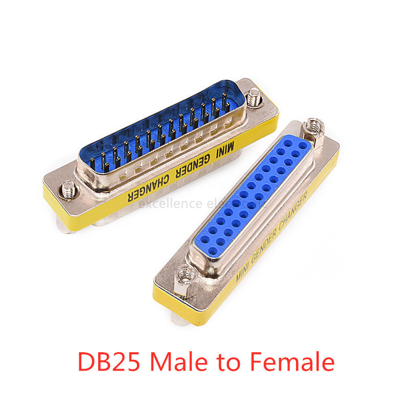 1PCS Mini Gender Changer Adapter DB9/DB15 VGA Male to Female/Male to Male/Female to Female RS232 Serial Plug Com Connector
