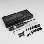Tactical Red Green Barrel Bore Sight Kit for .177 to .50 Caliber Rifle Handgun Boresighter with Button Switch Airsoft Hunting