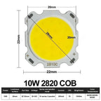 10pcs COB LED 3W 5W 7W 10W 12W 15W 18W 30W 36W Neutral Cold Warm White 13mm 20mm 28mm 1919 Chips Lamp SpotLight Downlight DIY