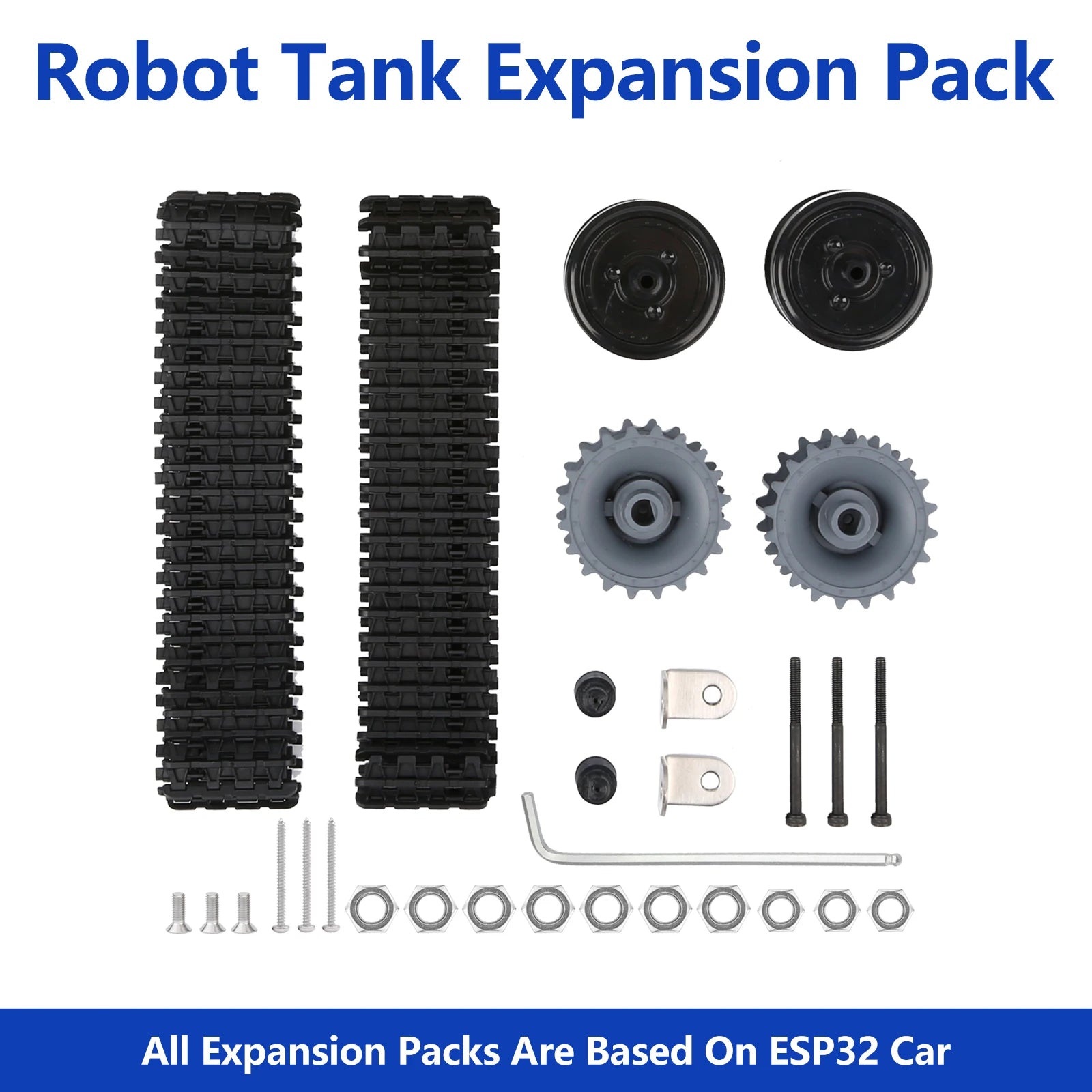 ACEBOTT Robot Toy Starter Kit for Arduino Project with ESP32 and Code Learning Develop Skill Full Version Smart Car Kit