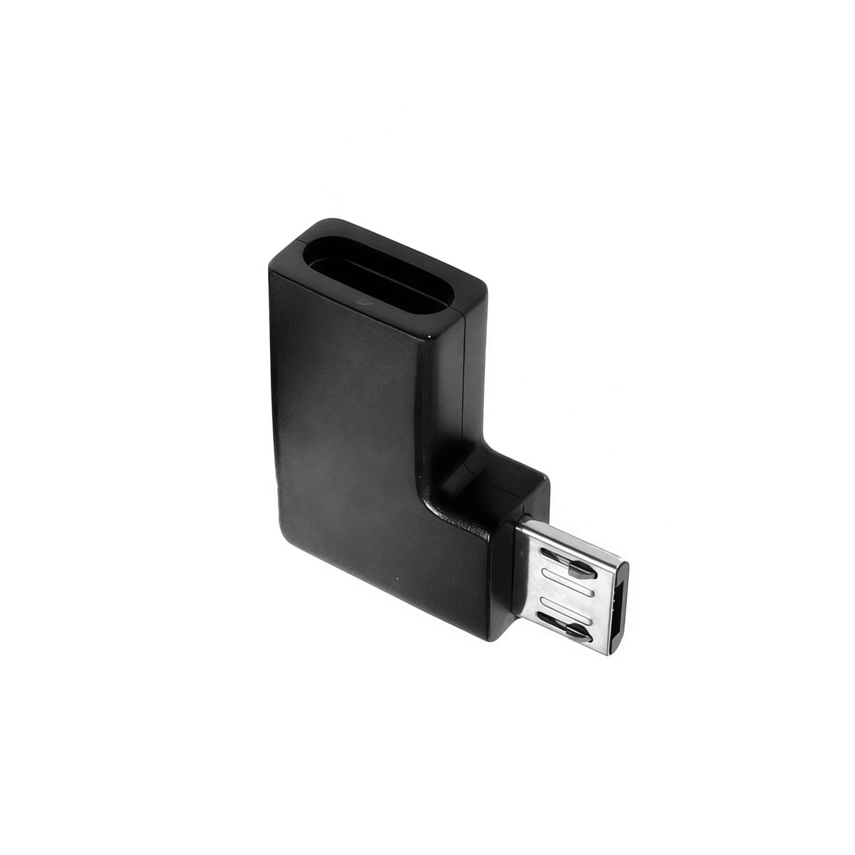 Micro USB Adapter 90 Degree Right Angle Male to Type C Female Connector for Laptop PC USB Chargers Extension Converter