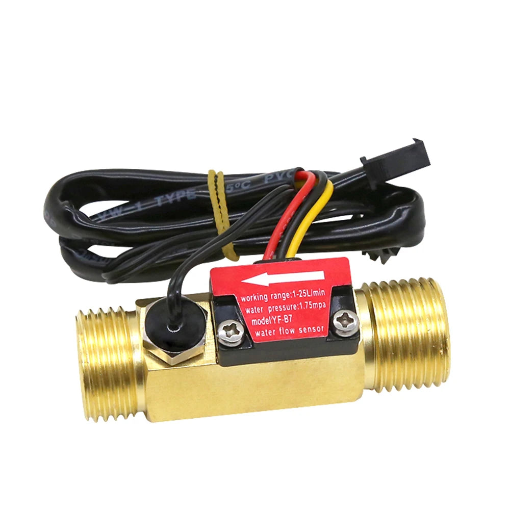 Brass Flow Sensor Thread Hall Sensor YF-B1/B2/B3/B5/B7 Switch Water Flow Sensor Flow Meter Hall Turbine Flow Meter