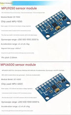 MPU9250 6500 Module 9DOF Accelerometer Gyroscope Compass 6/9 Axis GY-91 Sensor