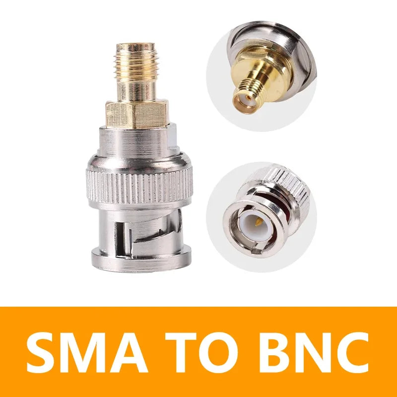 5/20/100PCS BNC Male to SMA Female Adapter RF Coaxial Converter SMA Female to BNC Male Goldplated Straight Antenna Connector