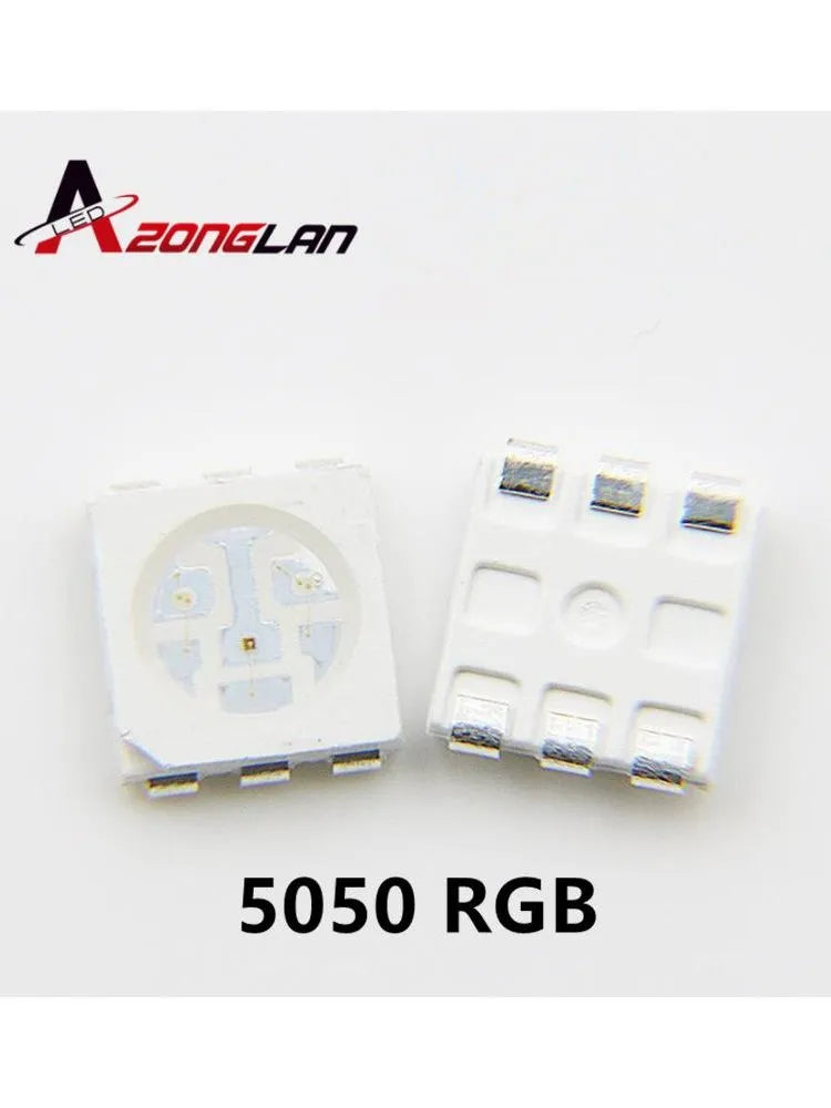 100pcs SMD LED 0402 1615 0807 1206 5050 3528 RGB 4Pin Diode LED High quality, high brightness color red green blue