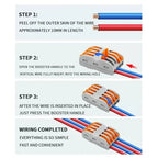 10pcs Compact 1/2/3/4/5 in Multiple Out Wire Connector - Speedy Splicing, 0.08-4.0mm  for Home Wiring Conductor Terminal