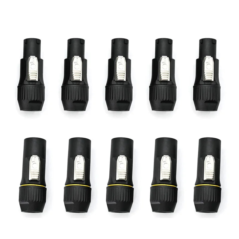 10pcs Waterproof Powercon True Power Connector Outdoor Male Female Plug Socket Twist Lock AC Connector for DJ Par Light Led Bar
