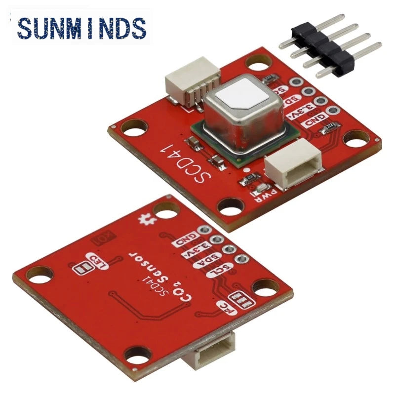 SCD40 SCD41 gas sensor module detects CO2 carbon dioxide temperature and humidity in one sensor I2C communication