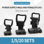 1/5/20Sets REMA Type Forklift Male And Female Plug 80a160a320a High Current Battery Battery Charging Connector