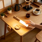 Wood Grain Motion Sensor Light Indoor Magnet Body Hallway Rechargeable LED Wireless Wall Sconce Portable Decor Torch Night Light