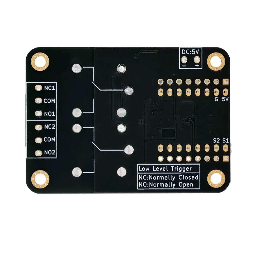 2 Channel DC 5V Relay Module Low Level Trigger with Optocoupler Isolation Smart Home Control Board Compatible with Arduino ESP32