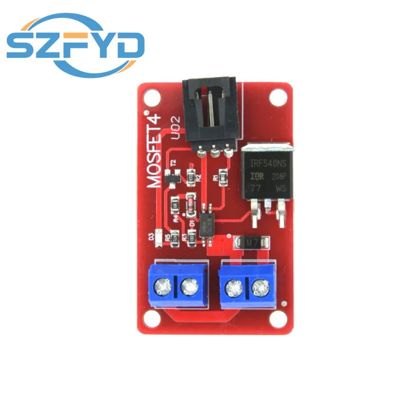 4-Channel MOSFET Switch Module – IRF540N V4.0+ with Optocoupler Isolation for Arduino, High-Power Load Control (1/4 Way)