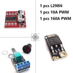 L298N Motor Driver, 10A PWM Speed Controller, 160A Peak Driver, DC Stepper Motor Control for Arduino Robot, Individual Sale