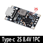 Lithium Battery Charging Boost Module with Balanced Support, Fast Charge with Indicator, 2S, 3S, Type-C BMS, 15W, 8.4V, 12.6V,