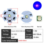 10-100pcs 1W 3W LED Beads 3535 SMD 3W Chip Deep Red Green Royal Blue UV 395nm 410nm 365nm IR 730nm 850nm 940nm Amber 595nm Lamp