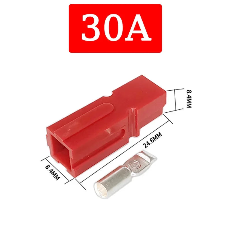 10/20/100Pcs 30A 600V For  Single Pole Plug Marine Power Connector Terminal Electric Power Vehicles Photovoltaic Systems