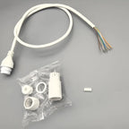 RJ45 Female Socket 8Pin Network Waterproof Pigtail Terminal Block 8 Core 1.25 Single-end Network Port Cable POE Camera Connector