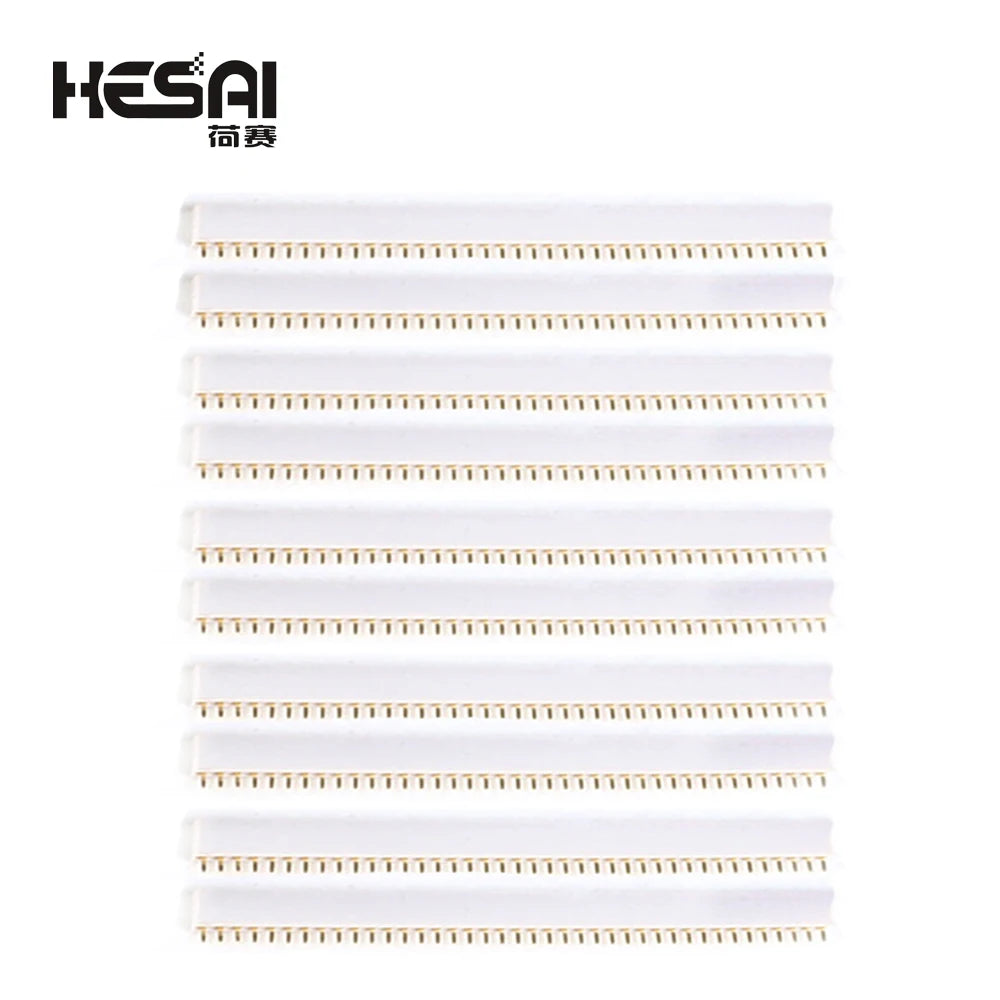 10PCS 2.54mm Single Row Female PCB Board Pin Header Connector Strip Pinheader 1x40 Pin Colourful Socket
