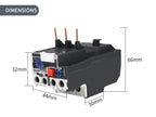 JR28 Thermal Overload Relay 1.6A 2.5A 4A 6A 8A 10A 13A 18A 25A LR2D13 Adjustable Thermal Relay Over Current Protection Relay