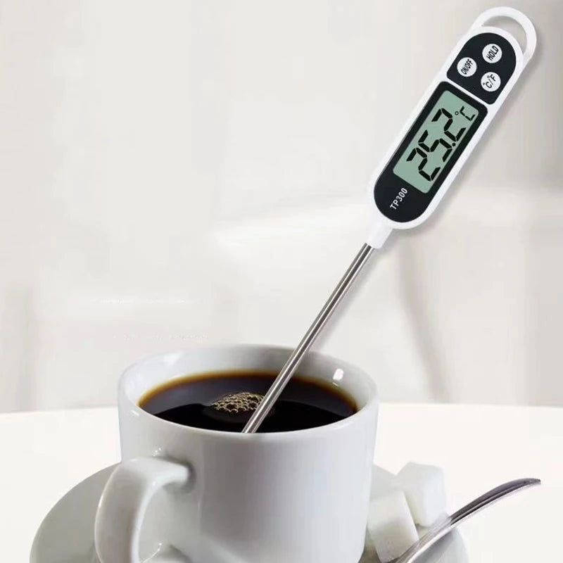 Probe Type Meat Thermometer Digital Kitchen Thermometer Cooking Milk Food BBQ TP300 Electronic Food Temperature Gauge Tools
