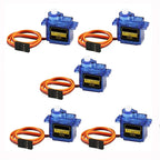 2/5/10pcs Sg90 Servo Motor Micro 9g 180 360 Degree Mount Sg90 Kit Without Metal Gear Pro Rc Car Toy Airplane Arduino Uno Diy