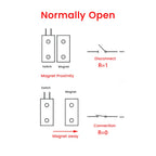 1-10PCS MC-38 Wired Door Window Sensor Magnetic Switch Home Alarm System Detector Reed Switch