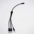 1 Female to 2 3 4 5 6 8 Way Male DC Connector Power Supply Splitter Plug Adapter Cable Cord 5.5x2.1mm for Led Strip Light CCTV P