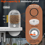 Automatic Fish Feeder 230ml Large Capacity 2.4G 5G WiFi Automatic Fish Food Dispenser with App Control Timer 2.5K Camera