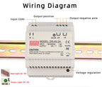 DR-60W Output 5V 12V 15V24V DIN Rail Switching Power Supply 24V DC 220V to 12V Transformer 5V Module Power Supply Box